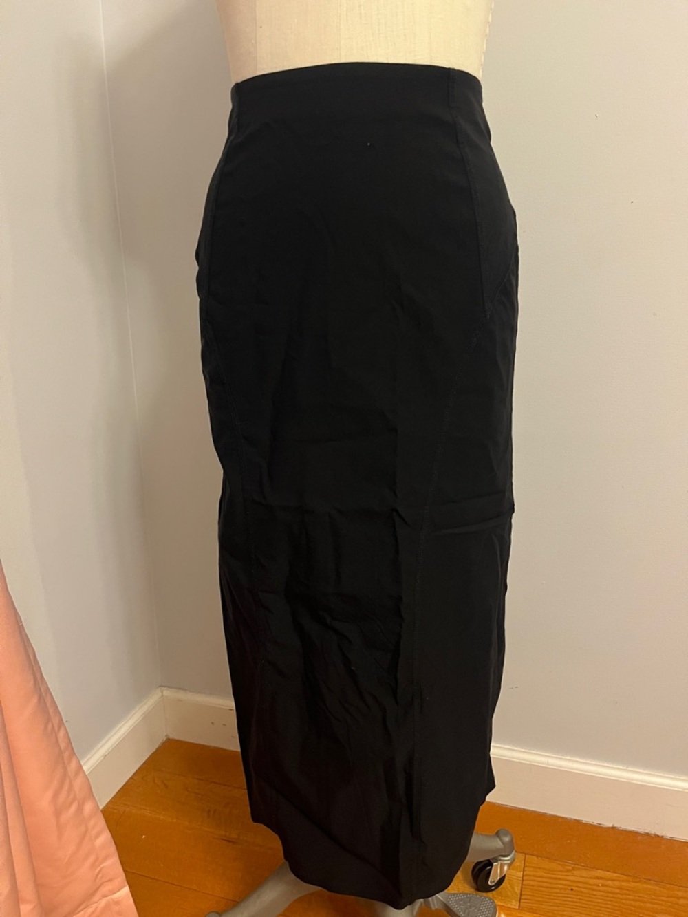 H&M Divided Black High-Waist Stretchy Maxi Pencil Skirt Medium